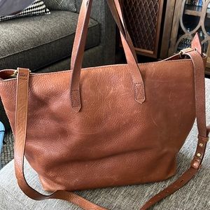 Madewell The Zip-Top Transport Carryall! English Saddle